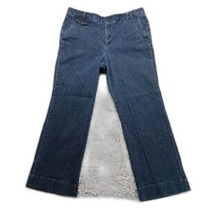 Dockers Ideal Collection Oetite Women's 12P Dark Wash Trouser, Pant, Jean. Blue.